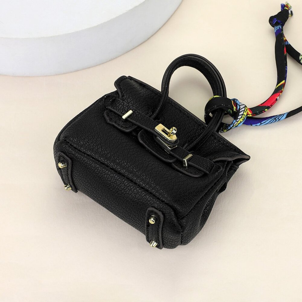 Mini Handbag Designer Inspo Kelly Bag Purse Charm to Store Ipods Ear Pods - Picture 13 of 15